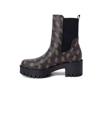 Guess Black Leather Ankle Boots