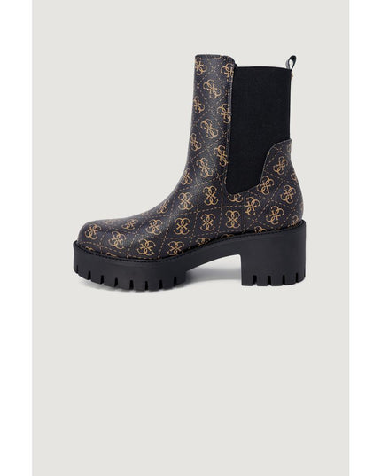Guess Black Leather Ankle Boots
