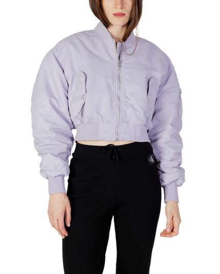 Calvin Klein Jeans Purple Polyamide Bomber