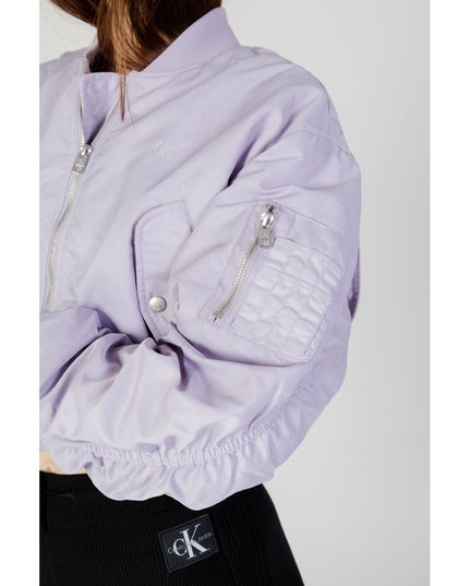 Calvin Klein Jeans Purple Polyamide Bomber
