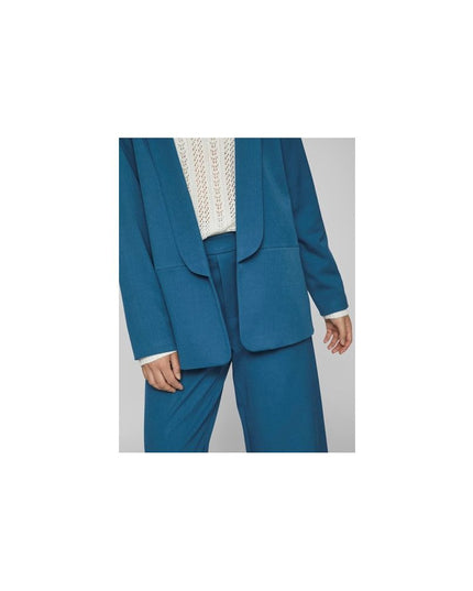 Vila Clothes Blue Polyester Blazer