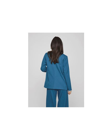 Vila Clothes Blue Polyester Blazer