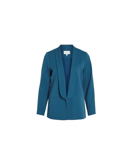 Vila Clothes Blue Polyester Blazer