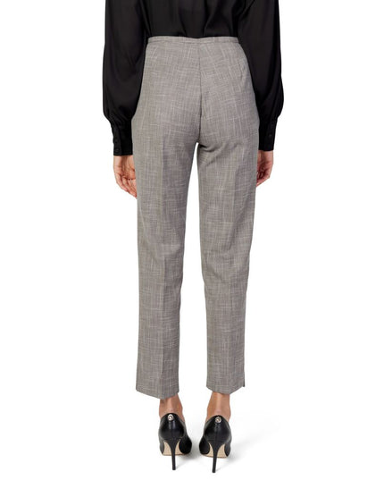 Sandro Ferrone Beige Polyester Casual Pants