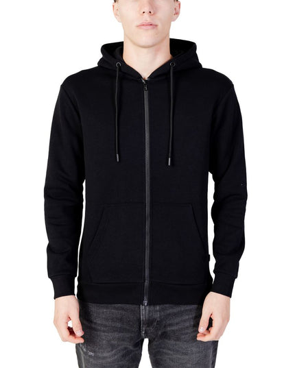 Jack Jones Black Polyester Hoodie