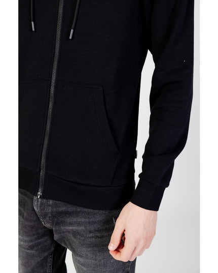 Jack Jones Black Polyester Hoodie