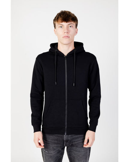 Jack Jones Black Polyester Hoodie