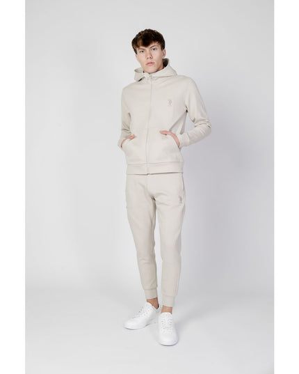 U.S. POLO ASSN. Beige Cotton Hoodie