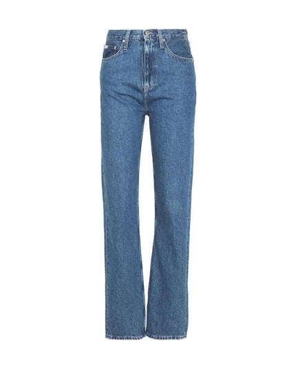 Calvin Klein Jeans Light Blue Cotton Relaxed Fit Jeans