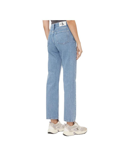 Calvin Klein Jeans Light Blue Cotton Relaxed Fit Jeans