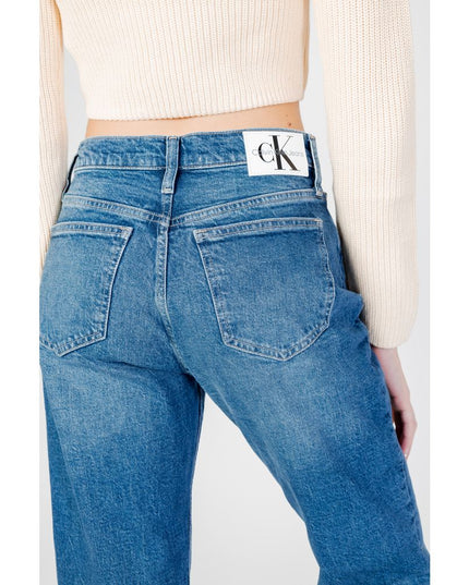 Calvin Klein Jeans Blue Cotton Mom Jeans