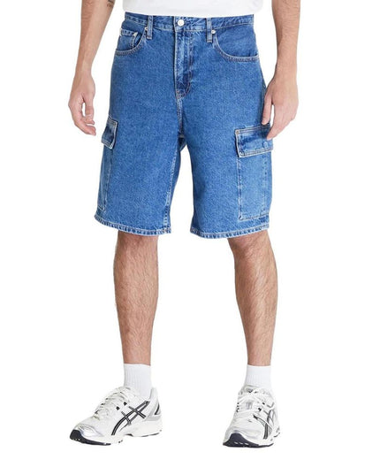 Calvin Klein Jeans Blue Cotton Bermuda Shorts