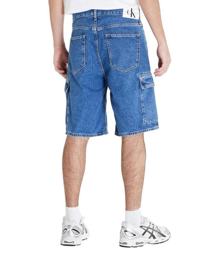 Calvin Klein Jeans Blue Cotton Bermuda Shorts