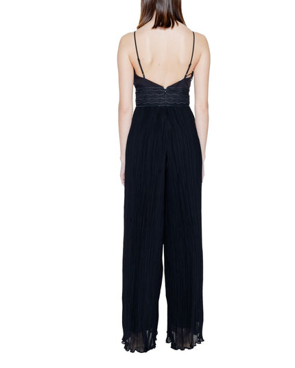 Guess Black Polyester Jumpsuit