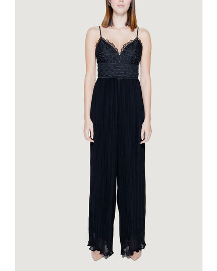 Guess Black Polyester Jumpsuit