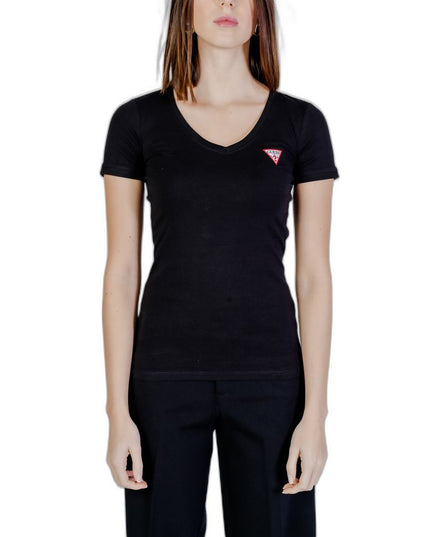 Guess Black Cotton T-Shirt