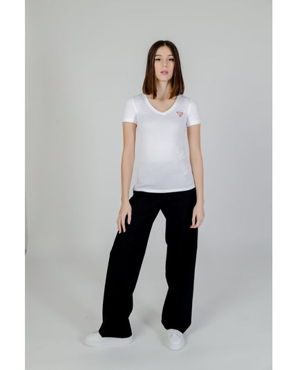 Guess White Cotton T-Shirt