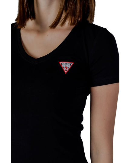 Guess Black Cotton T-Shirt