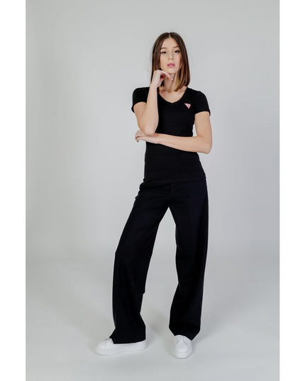 Guess Black Cotton T-Shirt