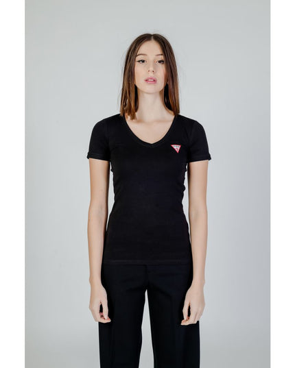 Guess Black Cotton T-Shirt