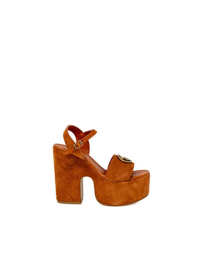 Guess Brown Suede Leather High Heel Pumps