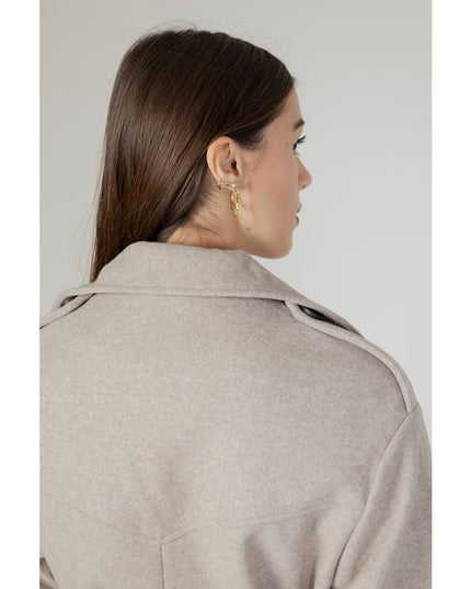 Only Beige Polyester Coat