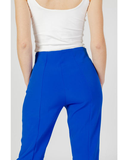 Only Blue Recycled Polyester Flared Pants