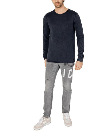 Jack Jones Blue Cotton Sweatshirt