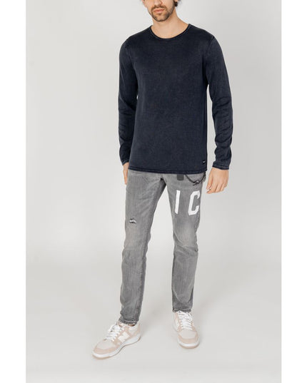 Jack Jones Blue Cotton Sweatshirt