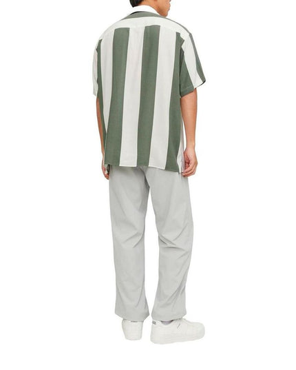 Jack Jones Green Viscose Shortsleeve Shirt
