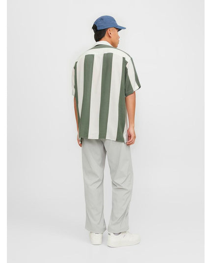 Jack Jones Green Viscose Shortsleeve Shirt