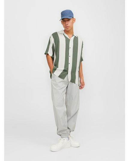 Jack Jones Green Viscose Shortsleeve Shirt
