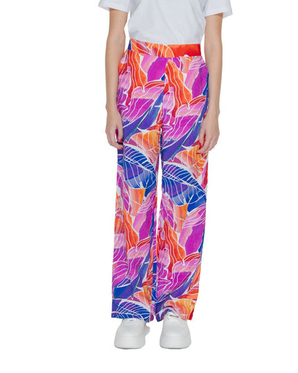 Vila Clothes Multicolor Viscose Pant