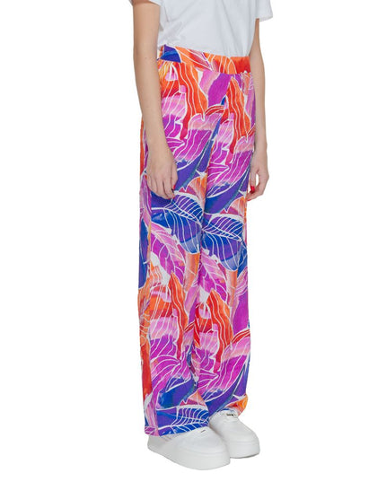 Vila Clothes Multicolor Viscose Pant
