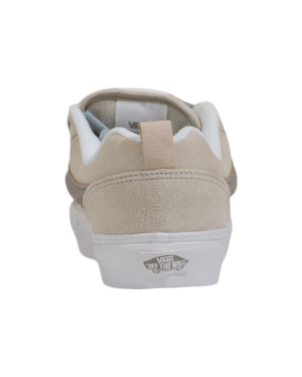 Vans Beige Leather Low Top Sneakers