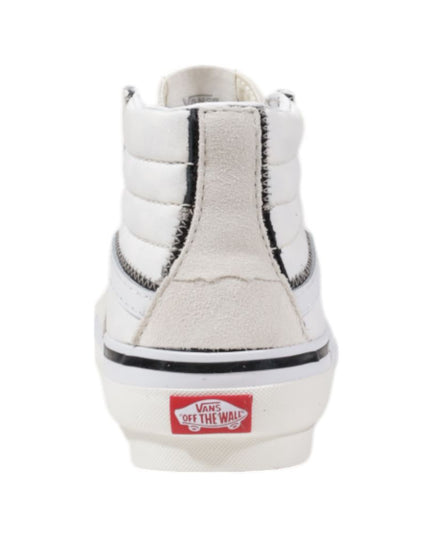 Vans Beige Leather High Top Sneakers