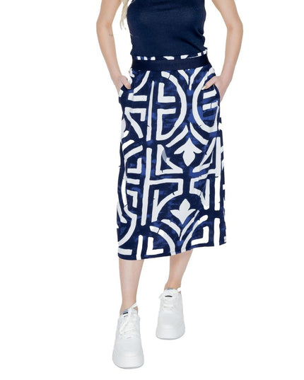 Street One Blue Viscose Long