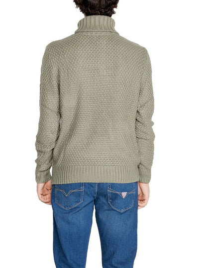 Gianni Lupo Green Polyester Turtleneck