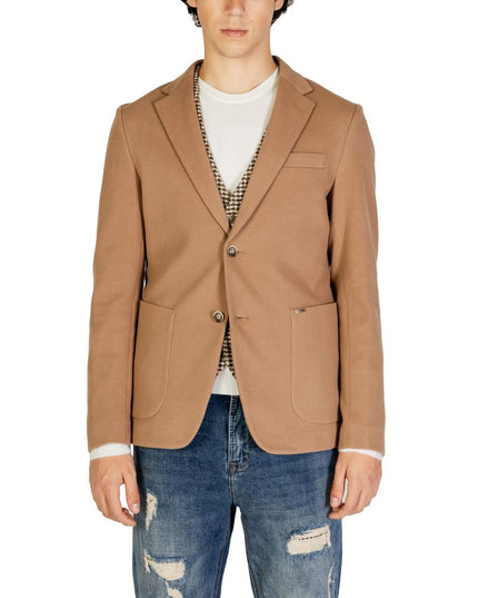 Gianni Lupo Beige Cotton Blazer