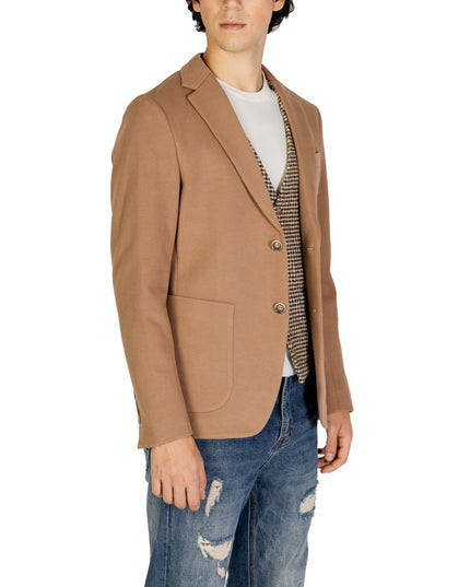 Gianni Lupo Beige Cotton Blazer
