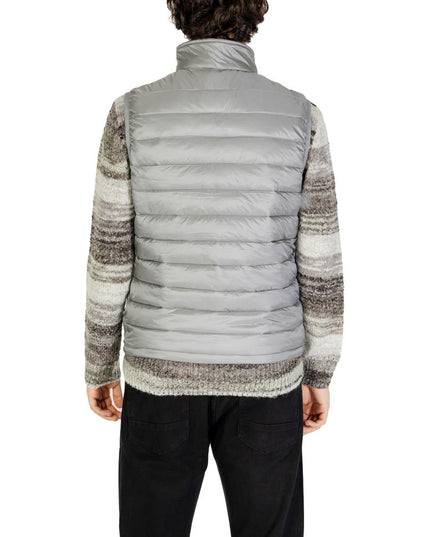 Gianni Lupo Gray Polyamide Sleveless Jacket