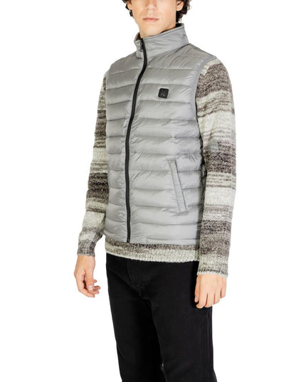 Gianni Lupo Gray Polyamide Sleveless Jacket
