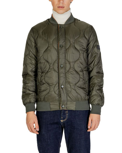 Gianni Lupo Green Polyamide Bomber