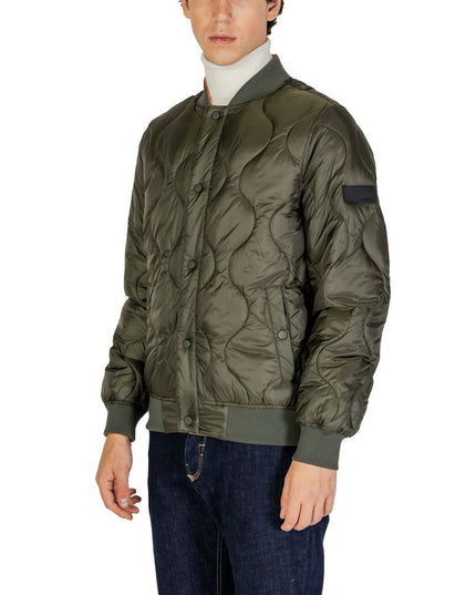 Gianni Lupo Green Polyamide Bomber