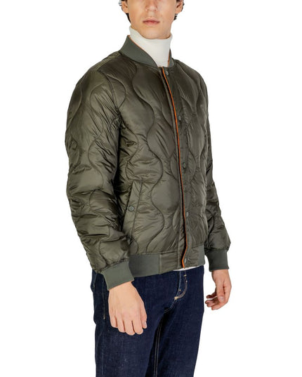 Gianni Lupo Green Polyamide Bomber
