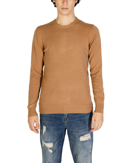 Gianni Lupo Brown Polyester Sweatshirt