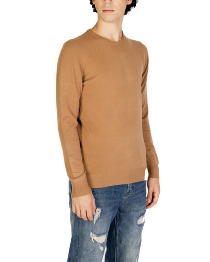 Gianni Lupo Brown Polyester Sweatshirt