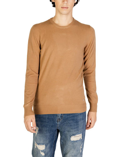 Gianni Lupo Brown Polyester Sweatshirt