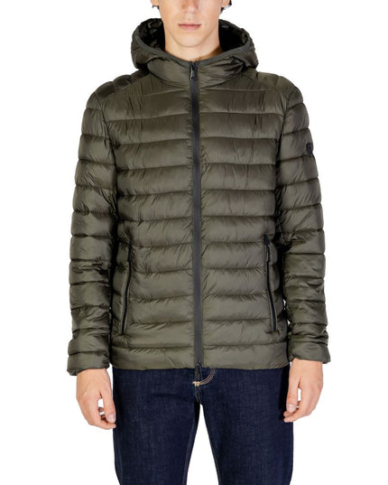 Gianni Lupo Green Polyamide Coat