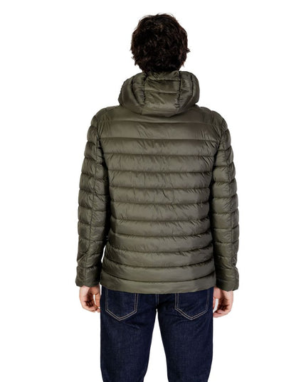 Gianni Lupo Green Polyamide Coat